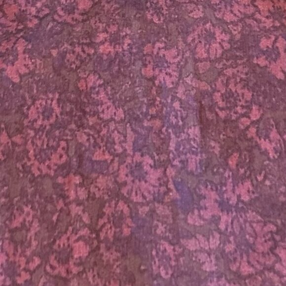 John Varvatos Burgundy Button-Down Shirt 100% Cotton Print Long Sleeve Size XL - Picture 8 of 12